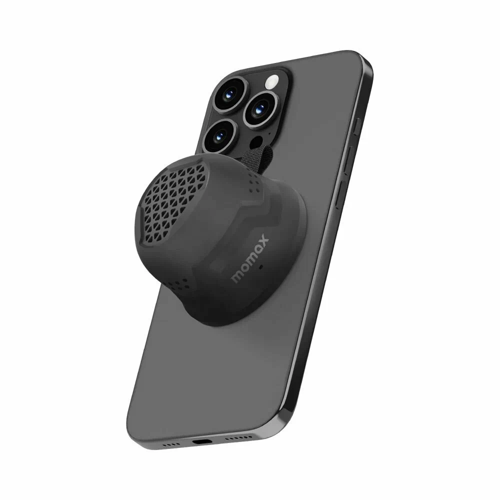 Акустическая система MOMAX 1-Vibe Go Magnetic Wireless Outdoor, Черный