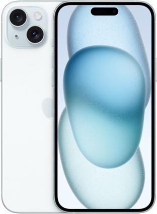 iPhone 15 Plus 128Гб (1 sim + eSIM / 91%) Голубой - Б/У ★★★★★