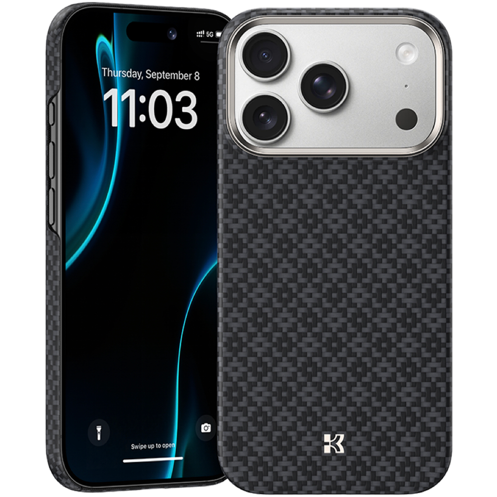 Чехол BENKS ArmorAir ArmorGrid Phone case Built with Kevlar для iPhone 17 Pro, Черный