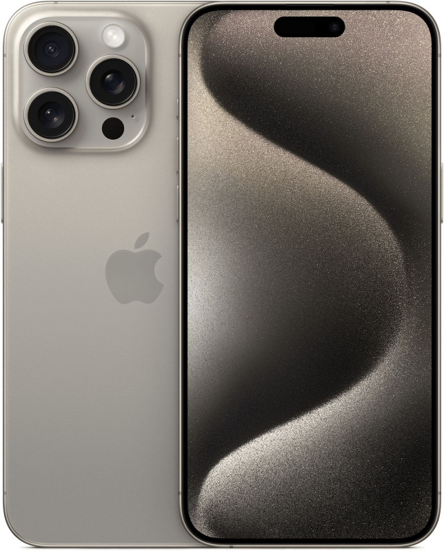 iPhone 15 Pro Max 256Гб (1 sim + eSIM / 86%) Натуральный титан - Б/У ★★★☆☆