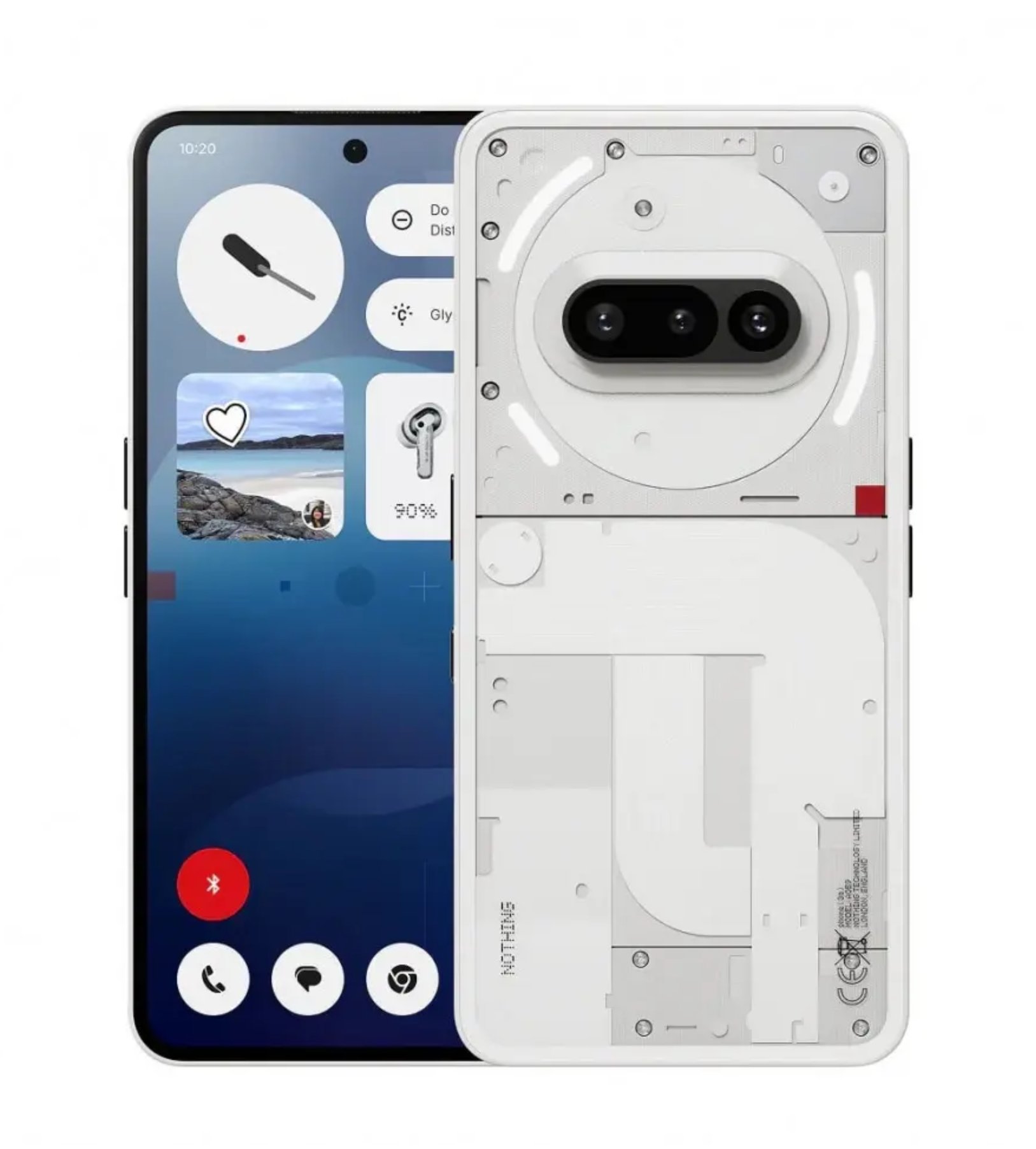 Nothing Phone (3A) 12/256Гб, Белый