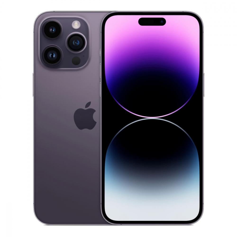 iPhone 14 Pro Max 256Гб (1 sim + eSIM / 80% / Без коробки) Темно-фиолетовый  - Б/У ★★★☆☆