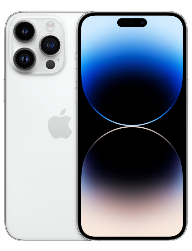 iPhone 14 Pro Max 256Гб (1 sim + eSIM / 77% / Без коробки) Серебристый - Б/У ★★★☆☆
