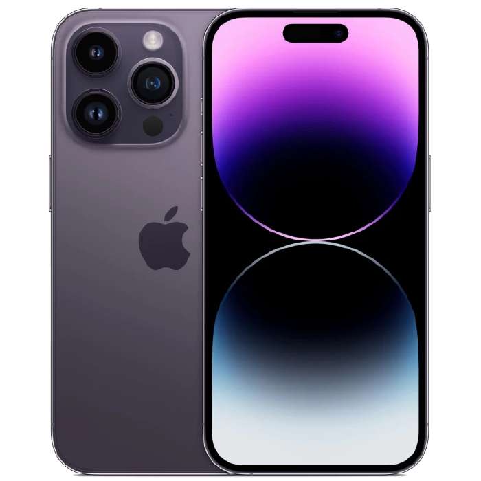 iPhone 14 Pro 128Гб (1 sim + eSIM / 82% / без коробки) Темно-фиолетовый - Б/У ★★★★☆