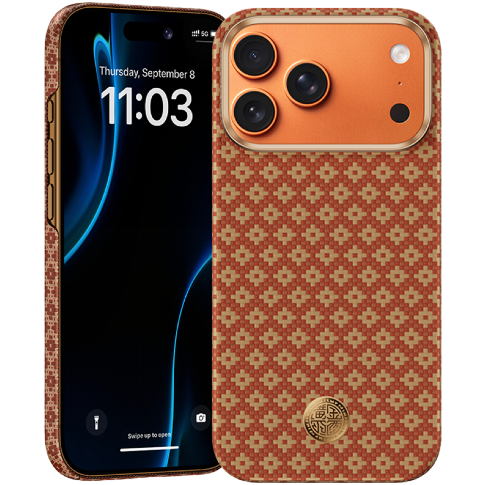 Чехол Benks ArmorAir ArmorGrid Phone case Built with kevlar для iPhone 17 Pro, Оранжевый
