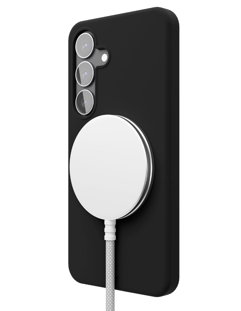 Чехол защитный VLP Aster Case с MagSafe для Samsung S25 Plus, черный