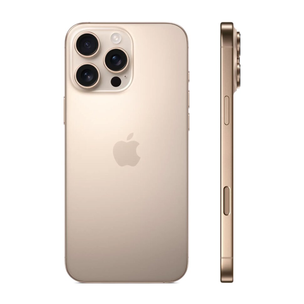 iPhone 16 Pro Max 256Гб (1 sim + eSIM / 93% / Без коробки) Пустынный титан - Б/У ★★★☆☆