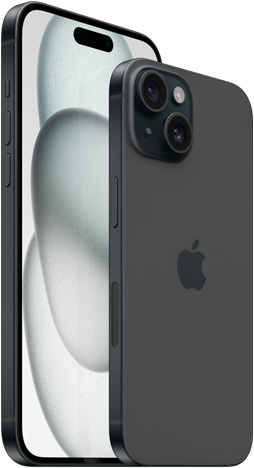 iPhone 15 Plus 128Гб (1 sim + eSIM / 82%) Черный - Б/У ★★★★☆