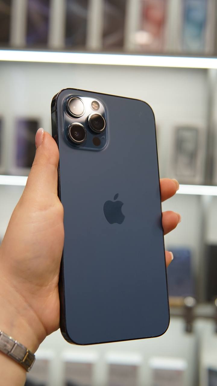 iPhone 12 Pro Max 512Гб (75% / без коробки) Тихоокеанский синий - Б/У ★★★☆☆