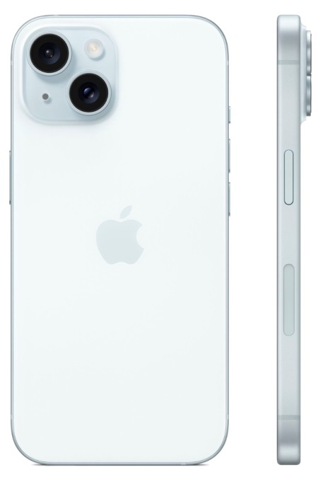 iPhone 15 128Гб (1 sim + eSIM / 100% / Без коробки) Голубой - Б/У ★★★☆☆