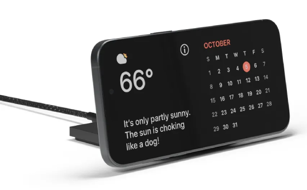 Беспроводное зарядное устройство Native Union Rise Solo Qi2 Wireless Charger, черный