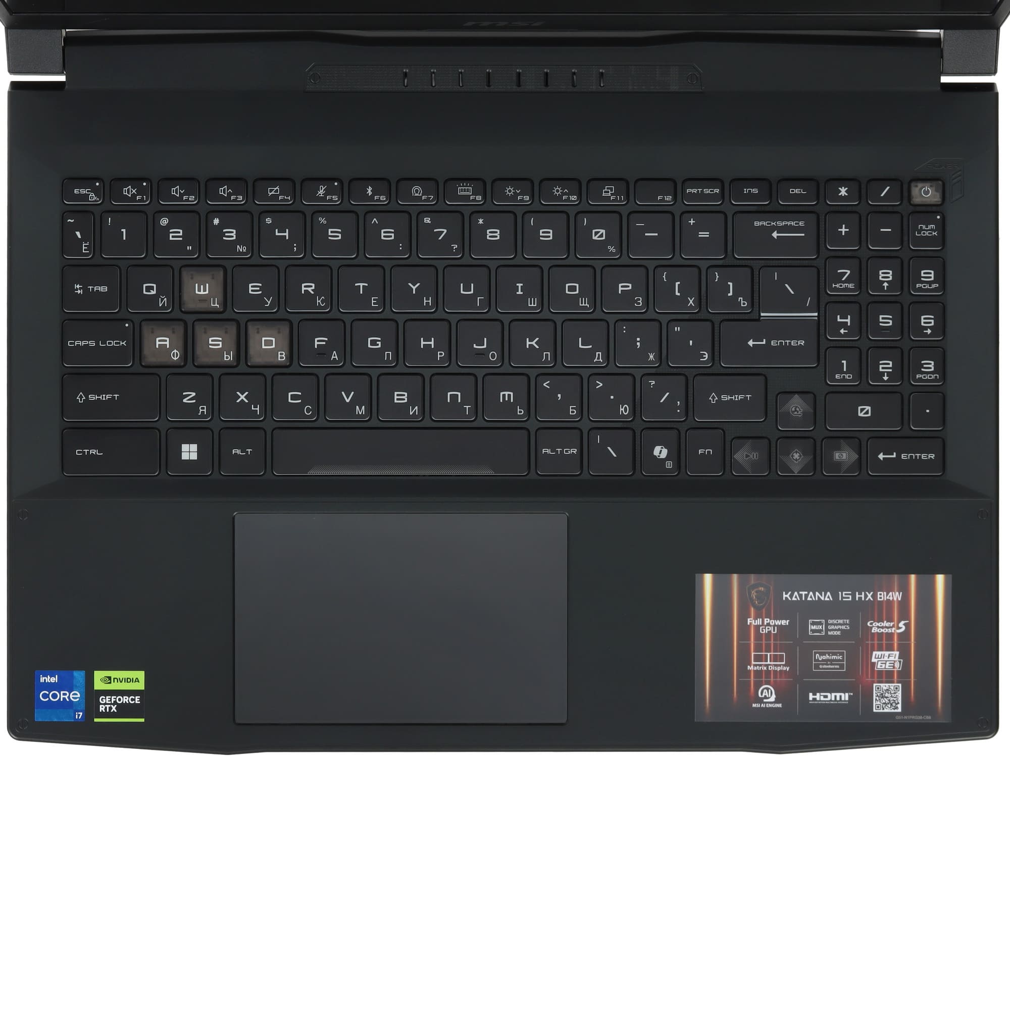 Ноутбук MSI MSI Katana 15 B14WEK-001US Core i7-14650HX/16Гб/512Гб SSD/RTX 5050/15.6" 144Гц/Черный (5HXB14001)