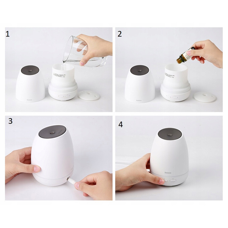 Увлажнитель воздуха Baseus Creamy-white Aroma Diffuser (ACXUN-02), Белый