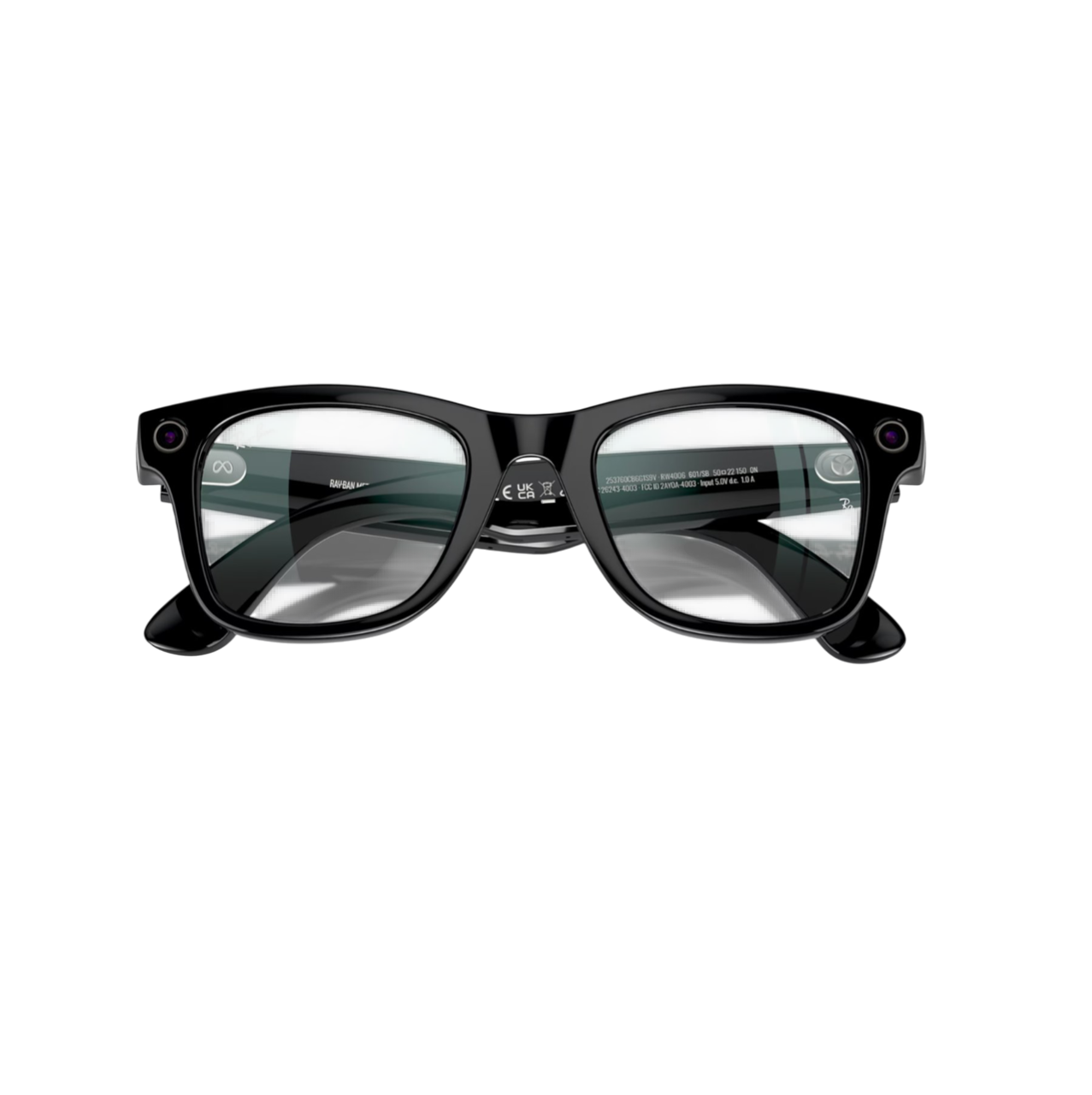 Умные очки RayBan Wayfarer RW4006 Shiny Black/Clear (150 - 50 размер) в Ейске
