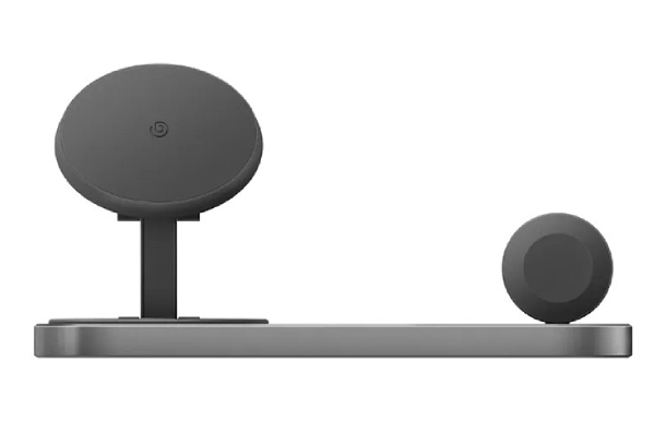 Беспроводное зарядное устройство Bazic GoMag Station 3-in-1 (with Apple watch charger) 15W Grey