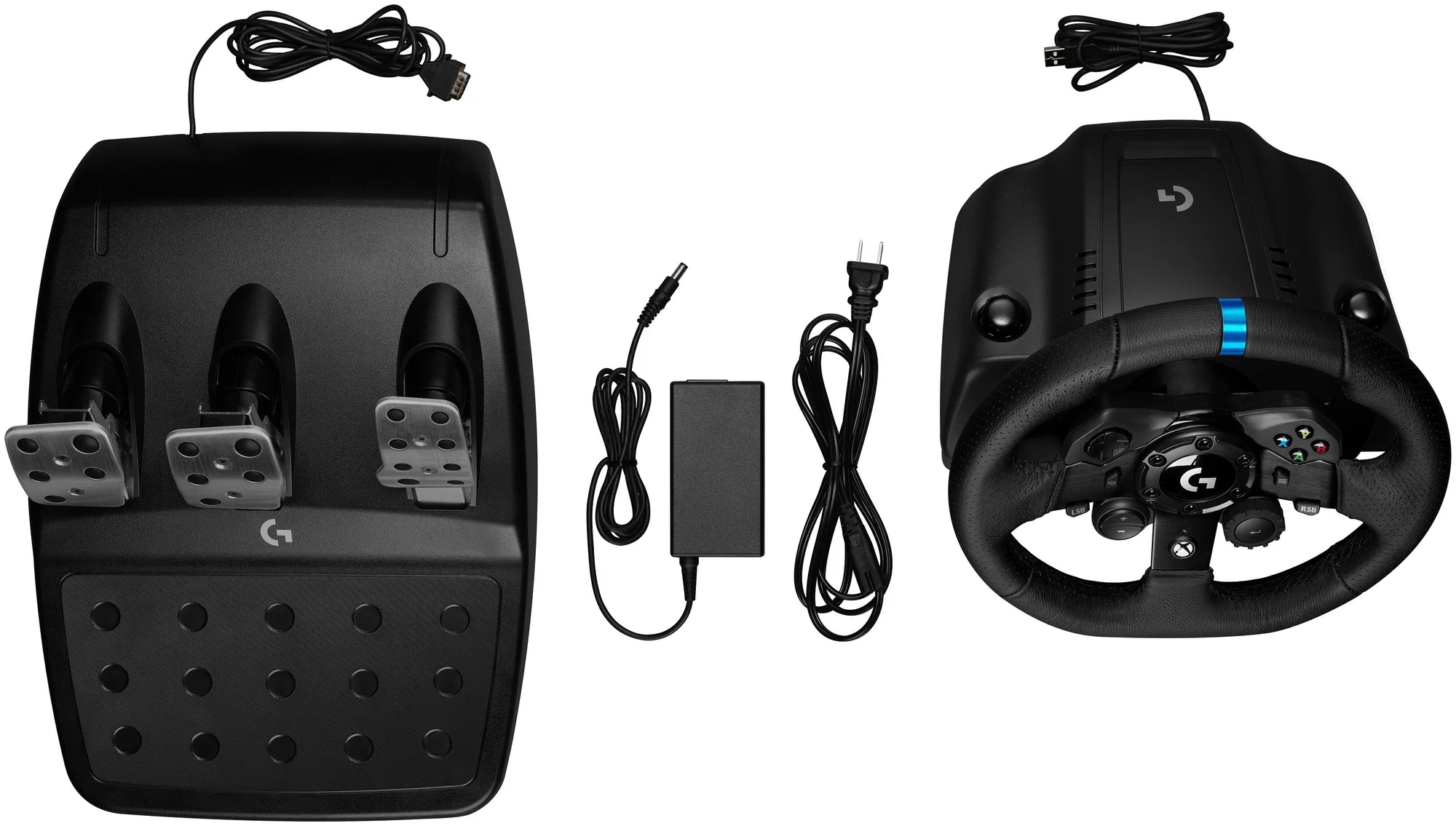 Руль и педали Logitech G923 Trueforce Racing System для PS4 / PS5 Черный