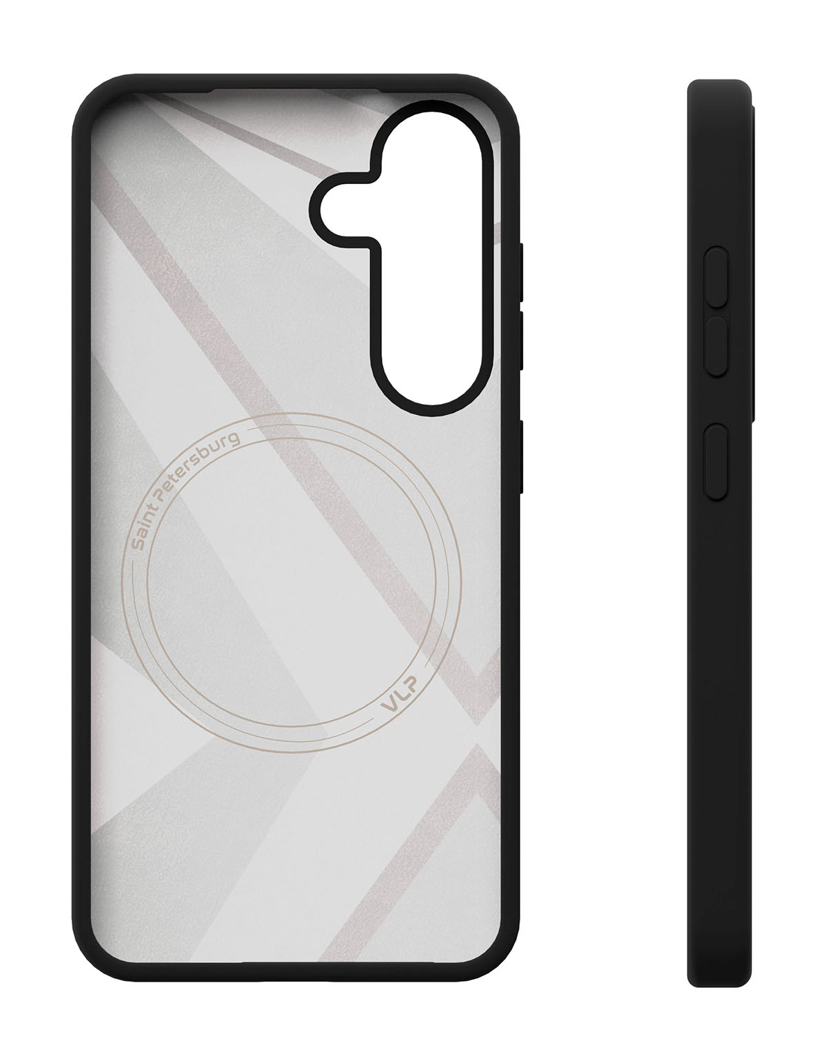 Чехол защитный VLP Aster Case с MagSafe для Samsung S25 Plus, черный
