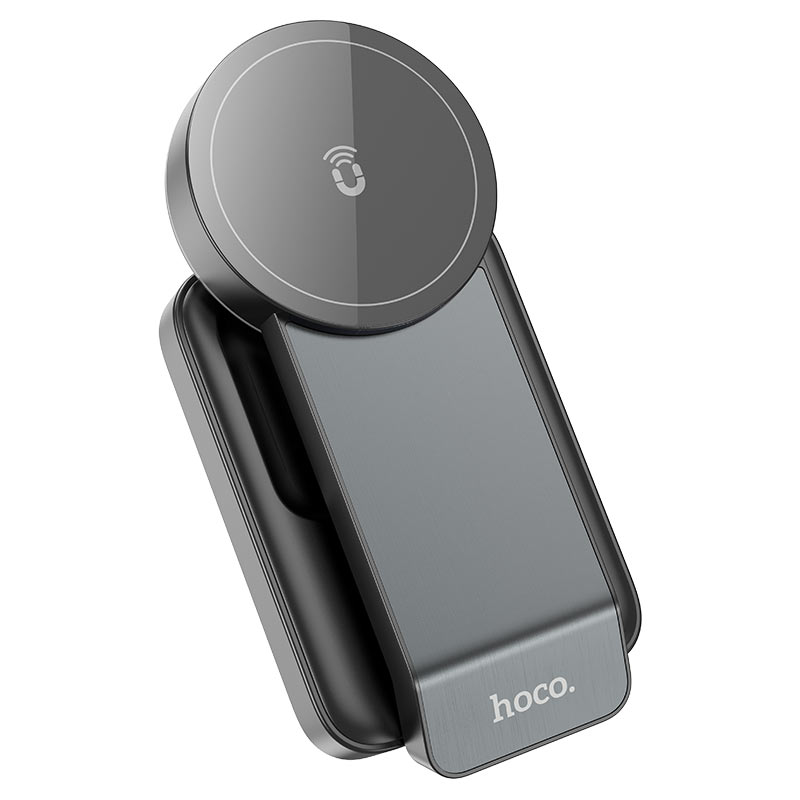 Беспроводное зарядное устройство  HOCO CQ3 Wireless Charger Folding Magnetic 3 в 1, черный