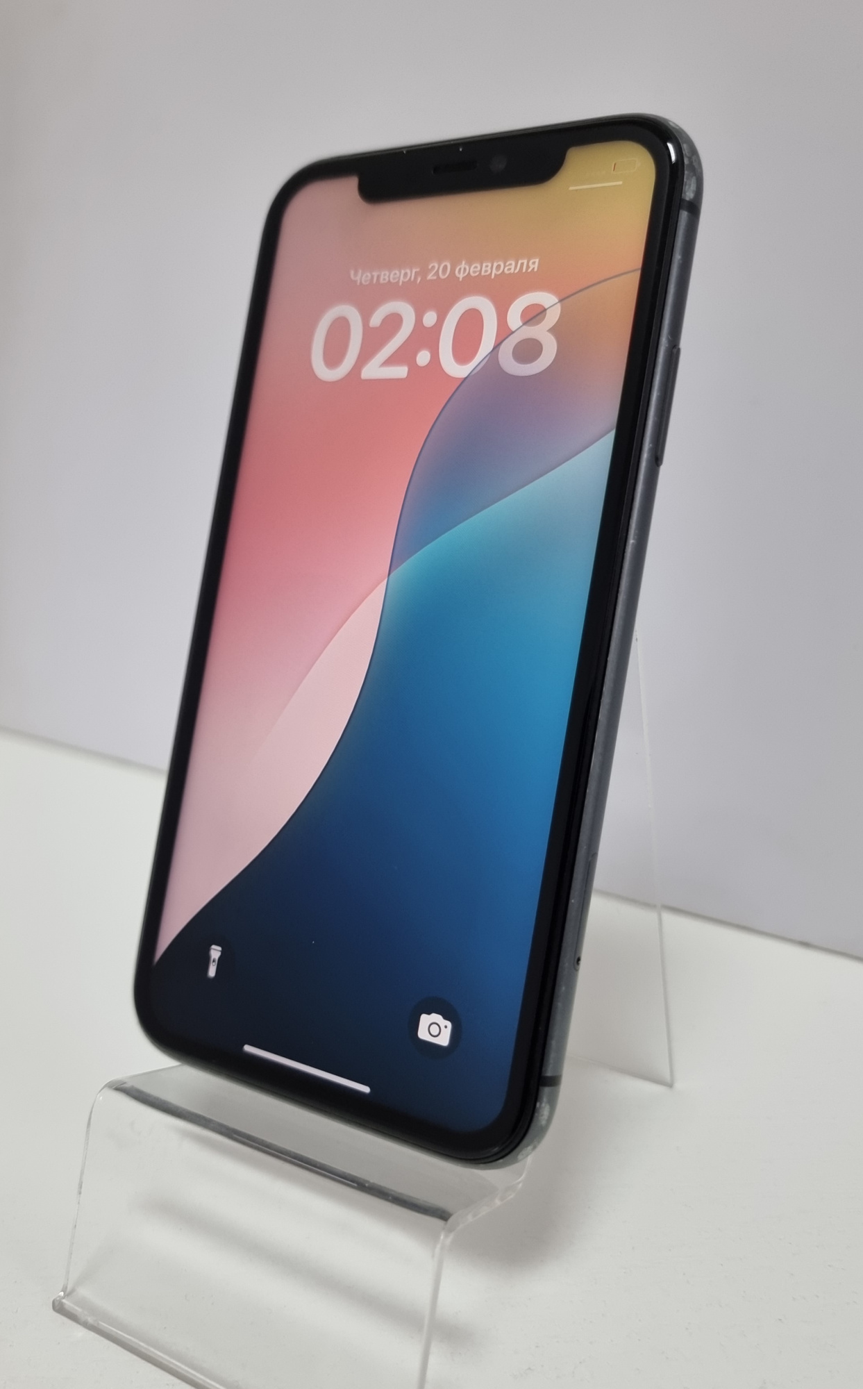 iPhone 11 128Гб (76% / Без коробки / Заменён дисплей / Не работает Face ID / RU) Черный - Б/У ★★★☆☆
